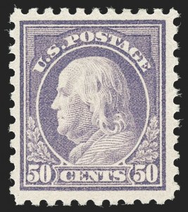 Sale 1197, Lot 1985, 1916-22 Issues (Scott 462-497), 50c Light Violet (477) Sale 1197, Lot 1985, 1916-22 Issues (Scott 462-497)