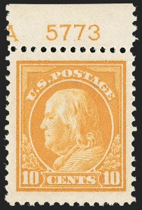 Sale Number 1206, Lot Number 451, 1912-14 Washington-Franklin Issue (Scott 405-423) Sale Number 1206, Lot Number 451, 1912-14 Washington-Franklin Issue (Scott 405-423)