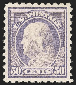 Sale 1206, Lot 506, 1916-17 Issues (Scott 462-480), 50c Light Violet (477) Sale 1206, Lot 506, 1916-17 Issues (Scott 462-480)