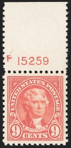 Sale Number 1206, Lot Number 584, 1922-29 Issues (Scott 551-621) Sale Number 1206, Lot Number 584, 1922-29 Issues (Scott 551-621)