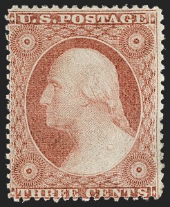 Sale 1217, Lot 532, 3c 1851-57 Issues - Perforated Issue, 3c Rose, Ty. I (25) Sale 1217, Lot 532, 3c 1851-57 Issues - Perforated Issue