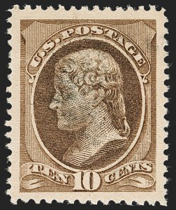 Sale Number 1219, Lot Number 396, 1881-87 American Bank Note Co. Issues (Scott 205-218) Sale Number 1219, Lot Number 396, 1881-87 American Bank Note Co. Issues (Scott 205-218)