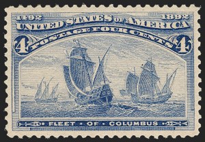 Sale Number 1219, Lot Number 425, 1893 Columbian Issue (Scott 230-245) Sale Number 1219, Lot Number 425, 1893 Columbian Issue (Scott 230-245)