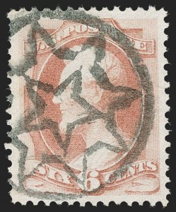 Sale Number 1227, Lot Number 2732, Fancy Cancels on the 1869 Pictorial Issue and 1870-88 Bank Notes Issues Sale Number 1227, Lot Number 2732, Fancy Cancels on the 1869 Pictorial Issue and 1870-88 Bank Notes Issues