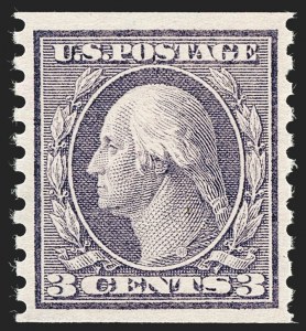 Sale 1227, Lot 3426, 1913-15 Washington-Franklin Issues (Scott 449-461), 3c Violet, Coil (456) Sale 1227, Lot 3426, 1913-15 Washington-Franklin Issues (Scott 449-461)