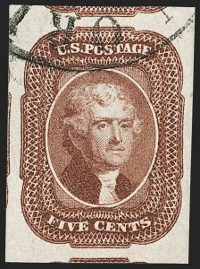 Sale Number 1231, Lot Number 30, 1851-56 Issue (Scott 5-17) Sale Number 1231, Lot Number 30, 1851-56 Issue (Scott 5-17)