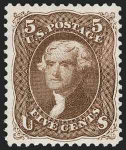 Sale 1234, Lot 132, 1867-68 Grilled Issue and 1875 Re-Issue of 1861-66 Issue (Scott 81-111), 1c-90c 1861-66 Re-Issue (102-111) Sale 1234, Lot 132, 1867-68 Grilled Issue and 1875 Re-Issue of 1861-66 Issue (Scott 81-111)