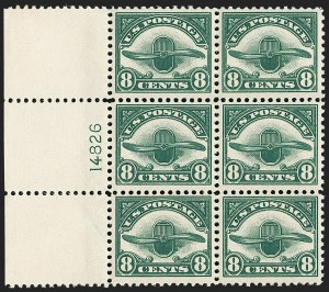 Sale 1234, Lot 368, Air Post and Special Delivery, 16c Green, 8c Dark Green, 1918, 1923 Air Post (C2, C4) Sale 1234, Lot 368, Air Post and Special Delivery