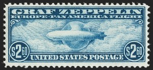 Sale 1234, Lot 373, Air Post and Special Delivery, 65c-$2.60 Graf Zeppelin (C13-C15) Sale 1234, Lot 373, Air Post and Special Delivery