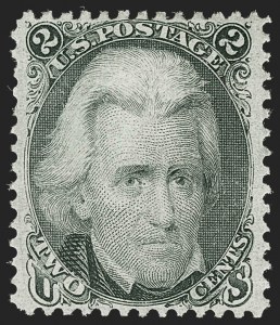 Sale 1235, Lot 1056, 1861-66 Issue (Scott 56-78), 2c Black (73) Sale 1235, Lot 1056, 1861-66 Issue (Scott 56-78)