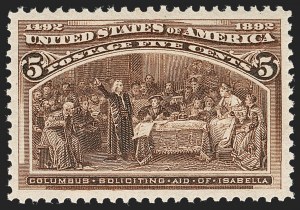 Sale Number 1235, Lot Number 1188, 1893 Columbian Issue (Scott 230-245) Sale Number 1235, Lot Number 1188, 1893 Columbian Issue (Scott 230-245)
