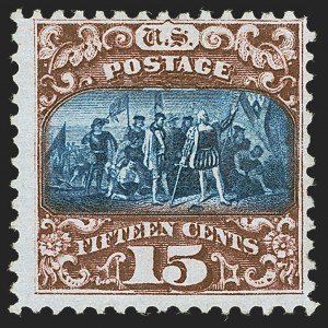 Sale 1245, Lot 1269, 1869 Pictorial Issue (Scott 112-122), 15c Brown & Blue, Ty. II (119) Sale 1245, Lot 1269, 1869 Pictorial Issue (Scott 112-122)
