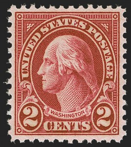 Sale 1251, Lot 1547, 1923-29 Isues (Scott 612-657a), 2c Carmine, Ty. II (634A) Sale 1251, Lot 1547, 1923-29 Isues (Scott 612-657a)