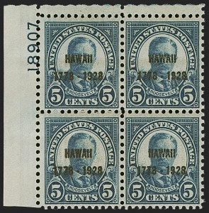 Sale 1251, Lot 1550, 1923-29 Isues (Scott 612-657a), 2c-5c Hawaii Ovpt. (647-648) Sale 1251, Lot 1550, 1923-29 Isues (Scott 612-657a)