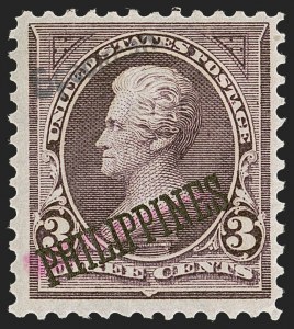 Sale 1254, Lot 593, The Mulholland Collection of Specimens - Columbians thru Back-of-Book, Possessions, PHILIPPINES, 1900, 1c-50c "Specimen" Ovpt. Ty. E, Special Printing (213SP-217SP, 218SP-219SP) Sale 1254, Lot 593, The Mulholland Collection of Specimens - Columbians thru Back-of-Book, Possessions