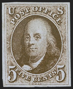 Sale Number 1260, Lot Number 6, 1847 Issue, Off-Cover Sale Number 1260, Lot Number 6, 1847 Issue, Off-Cover