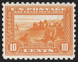 Sale 1278, Lot 3610, Panama-Pacific Issue (Scott 397-404), 10c Orange, Panama-Pacific, Perf 10 (404) Sale 1278, Lot 3610, Panama-Pacific Issue (Scott 397-404)