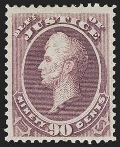 Sale 1285, Lot 2221, Officials, 90c Purple, Justice (O34) Sale 1285, Lot 2221, Officials