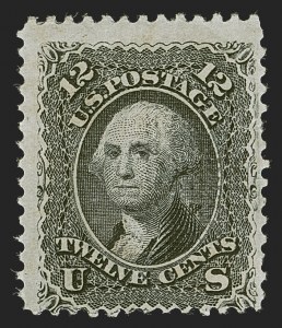 Sale 1290, Lot 1182, 1867-68 Grilled Issue (Scott 79-101), 12c Black, E. Grill (90) Sale 1290, Lot 1182, 1867-68 Grilled Issue (Scott 79-101)