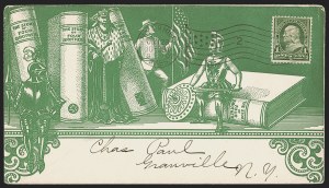 Sale 1291, Lot 786, Diamond Collection of Spanish-American War: Patriotic Covers, 1c Deep Green (279) Sale 1291, Lot 786, Diamond Collection of Spanish-American War: Patriotic Covers