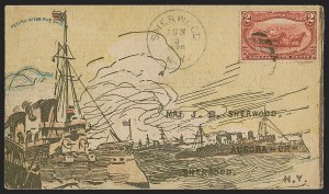 Sale 1291, Lot 795, Diamond Collection of Spanish-American War: Patriotic Covers, 2c Copper Red, Trans-Mississippi (286) Sale 1291, Lot 795, Diamond Collection of Spanish-American War: Patriotic Covers