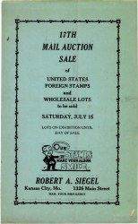 Sale No. 17 — Siegel Auction Galleries