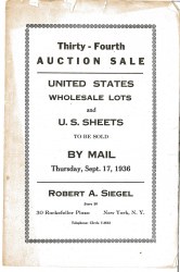 Sale No. 34 — Siegel Auction Galleries