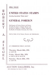 Sale No. 488 — Siegel Auction Galleries