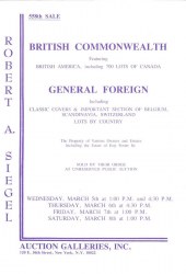 Sale No. 558 — Siegel Auction Galleries