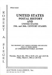 Sale No. 593 — Siegel Auction Galleries